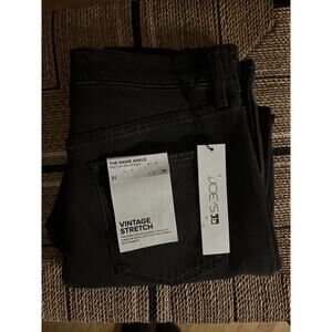 Joes Womens Alias Black The Raine Ankle High Rise Slim Straight Leg Jeans Sz 31